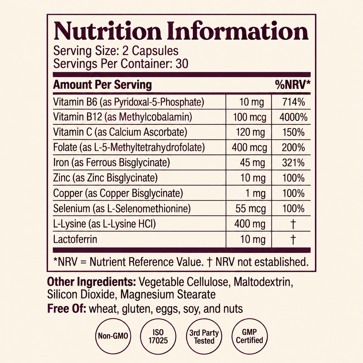 Ferava Iron+ Ferritin